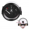 Qiilu Fuel Level Gauge 2 Inch 52mm Oil Meter With Sensor E-1 2-f Pointer Indicator