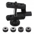 Oumefar Knurling Tool Holder Spring Loaded Clamp Type Adjustable Linear Knurl Lathe Shank With Cr15 Wheel For Mini