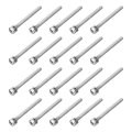 M4 X 50mm 304 Stainless Steel Phillips Pan Head Machine Screws Bolts Combine With Spring Washer And Plain Washers 20pcs 