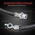 A-premium Front And Rear Brake Hydraulic Hoses Compatible With Select Lexus Models Is200t 2016-2017 Is300 2018-2019 Is350