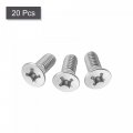 Uxcell 5 16-18x1 Flat Head Machine Screws Phillips 304 Stainless Steel Bolts 20pcs