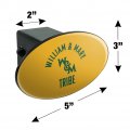 College Of William Mary Tribe Oval Tow Trailer Hitch Cover Plug Insert