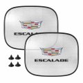 Ipick Image For Cadillac Escalade Logo Car Side Window Mesh Sun Shades Baby Children Uv Protection 2 Pack
