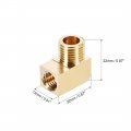 Uxcell Brass Pipe Fitting 90 Degree Barstock Street Elbow G1 4 Male X M10 Female