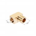 Uxcell Brass Pipe Fitting 90 Degree Barstock Street Elbow G1 4 Male X M10 Female