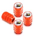 Official Dodge Scat Pack White Orange Red Glow In The Dark Tire Valve Caps Set Of 4 Universal Fit For Cars Trucks And Suvs 0 6 