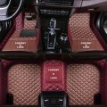 Kuanglei Custom Making Car Floor Mats For 98 Sedan Suv Sports Full Coverage Cute Pads Protection Non-slip Leather Liners Brown