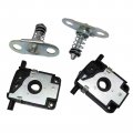 Secosautoparts 4pcs Left Right Upper Lower Hood Lock Catch Latch 51238203859 Compatible With Bmw E46 E52 E53 1999-2006