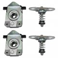 Secosautoparts 4pcs Left Right Upper Lower Hood Lock Catch Latch 51238203859 Compatible With Bmw E46 E52 E53 1999-2006