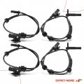 A-premium Abs Wheel Speed Sensor Compatible With Dodge Models Dart 2013 Front Rear Driver And Passenger Side 4-pc Set Replace