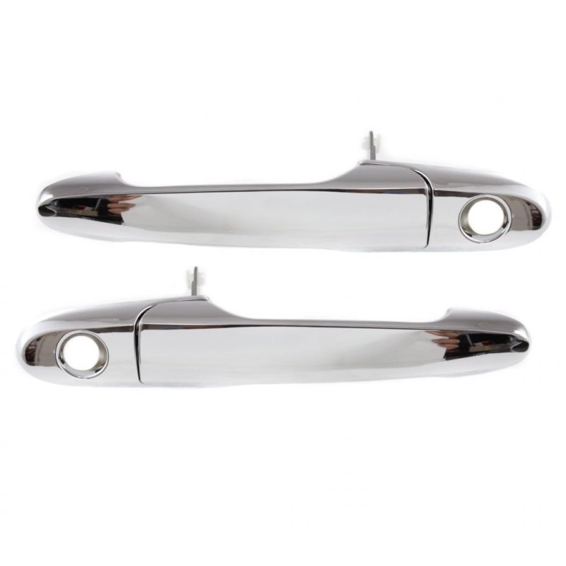 Pontiac Solstice 2006 2007 2008 2009 Exterior Door Handle Driver And Passenger Side Pair Front With Key Hole Chrome Replacement