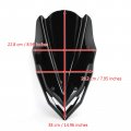 Topteng Moto Windshield Windscreen Wind Shield Protector Fits For Kawasaki Z900 2017 2018 2019