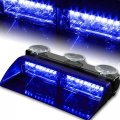 Xtauto Car 16-led 18 Flashing Mode Emergency Vehicle Dash Warning Strobe Flash Light Blue 