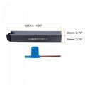 Uxcell Indexable Cnc Lathe Turning Tool Holder 40a Scmcn2020k12-80 3 4 Shank 40crmo-42crmo Steel Carbide For Grooving Threading