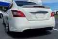 Ecotric Rear Bumper Lip Diffuser Compatible With 2009-2015 7th Gen Nissan Maxima Body Kit Chin Spoiler