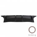 Ecotric Rear Bumper Lip Diffuser Compatible With 2009-2015 7th Gen Nissan Maxima Body Kit Chin Spoiler