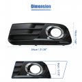 X Autohaux 8r0807681m Front Left Driver Side Fog Light Grille Cover Trim For Audi Q5 8r0 2013-2017