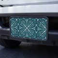 Fish Bones And Plastic Sea Ocean Pattern Novelty Metal Vanity Tag License Plate