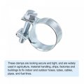 Uxcell 16-18mm Mini Fuel Injection Hose Clamp Zinc Plated Steel Line 20pcs