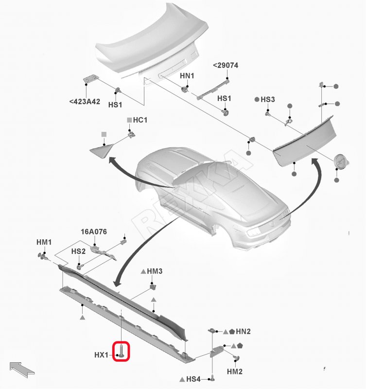 10pcs Rocker Panel Moulding Retainer Clip For Ford W707889-s300 Mustang 2013 2021 Expedition F 150 Fusion Black Nylon Mud Flap