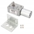 Dc Motor Zinc Alloy Shell Worm Gear With Shock Resistant 12v Selflocking Oven Base 160rpm