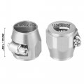 X Autohaux 5 Pcs An8 Hex Car Hose Finisher Flexible Rubber Pipe Clamp With Screw Band Adapter Fitting For Oil Fuel Water Tube
