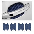 Carbon Fiber Car Door Cup Protector Films 4 Pieces Blue Scratch Resistant Universal Fit Protective Stickers For Cars Suvs And 