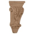 Ekena Millwork Corpa1ch 3 W X 1 4 D 6 H Extra Small Acanthus Pilaster Wood Corbels Cherry 