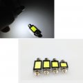 Eaglerich 10 Pcs 41mm 12v Cob Festoon Led Car Bulb Auto Interior Light Lamps Parking Decoding