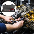 15-piece Universal Ratcheting Serpentine Belt Tool Set With Extension Arm And Low Profile Sockets For Easy Installation Removal 