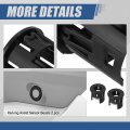 Auto Dynasty 2pcs Factory Style Front Rear Parking Assist Sensor Bezels Compatible With Ram 1500 14-21 Bare Black