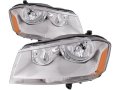 Front Headlight Assembly Set Of 2 For 2008-2014 Dodge Avenger Se Sxt 
