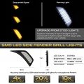 Switchback Sequential Turn Signal For 2018-2023 Jeep Wrangler Jl Gladiator Jt White Amber Led Front Fender Door Side Air