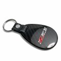 Ipick Image For Chevrolet Z71 Black Real Carbon Fiber Large Tear-drop Key Chain Keychain Official Licensed
