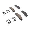 Front Ceramic Disc Brake Pads For Cadillac Dts 2006 2007 2008 2009 2010 2011 Low Dust With Mechanical Wear Sensor Shims And 