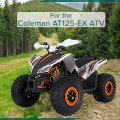 Alveytech Black Front Bumper Guard For The Coleman At125-ex Atv Durable Protective Plastic Cover Replacement 4 Wheeler