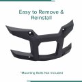 Alveytech Black Front Bumper Guard For The Coleman At125-ex Atv Durable Protective Plastic Cover Replacement 4 Wheeler