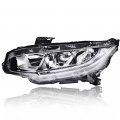 Headlights Assembly For 2016 2017 2018 2019 2020 2021 Honda Civic Left Bumper Headlamp Cleara Lensa Chrome Housinga Cleara 