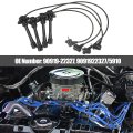 4pcs Spark Plug Ignition Wire For Toyota Celica 1994-1997 Corolla 1993-1997 Black
