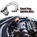 4pcs Spark Plug Ignition Wire For Toyota Celica 1994-1997 Corolla 1993-1997 Black