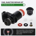 4pcsfor Fj338 Fuel Injector Service Repair Kits For 2001 Honda Civic Lx Sedan 4-door 1 7l 1668cc L4 Gas Sohc Naturally