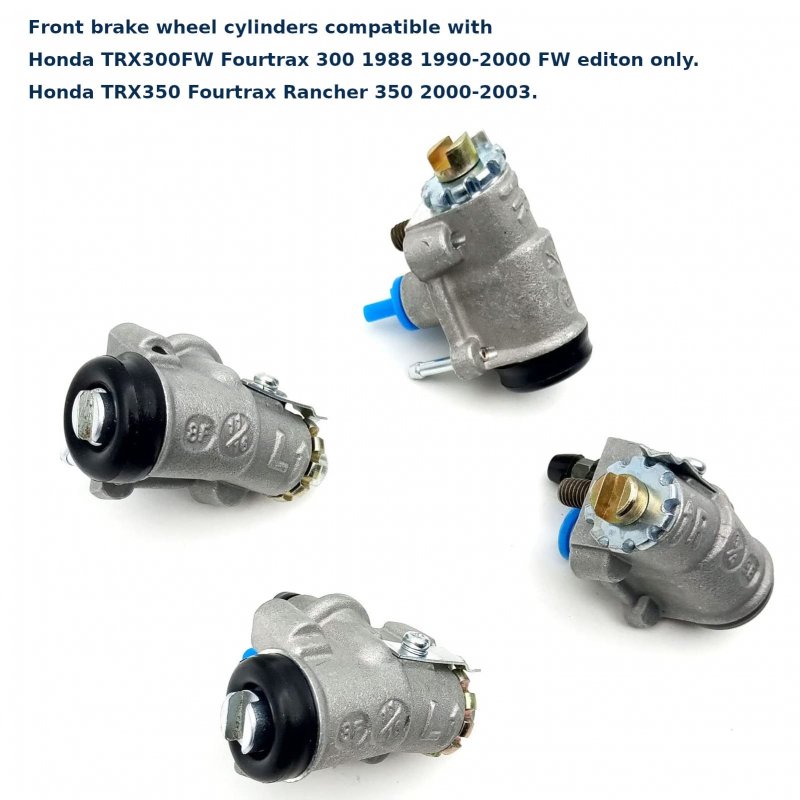 Front Brake Wheel Cylinders For Honda Trx350 Fourtrax Rancher 350 2000 2003 And Trx300 300 4x4 1988 1990 Set Of 4 45310 Hc5 006