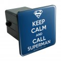Superman Keep Calm And Call Tow Trailer Hitch Cover Plug Insert