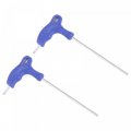 Uxcell 3mm Hex Key T-handle Dual End Wrench Spanner Metric Cr-v Steel 2 Pcs