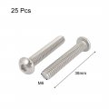 Uxcell S16071200am0023 1 4 Inch-20x1-1 2 Inch Hex Socket Button Head Bolts Screws 25pcs Pack Of 25
