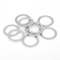 X Autohaux 10pcs M18 Silver Tone Oil Drain Plug Gaskets Replacement For Volvo 977751