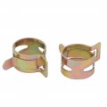 10 Pcs 14mm Spring Band Type Action Fuel Hose Pipe Air Clamp Bronze