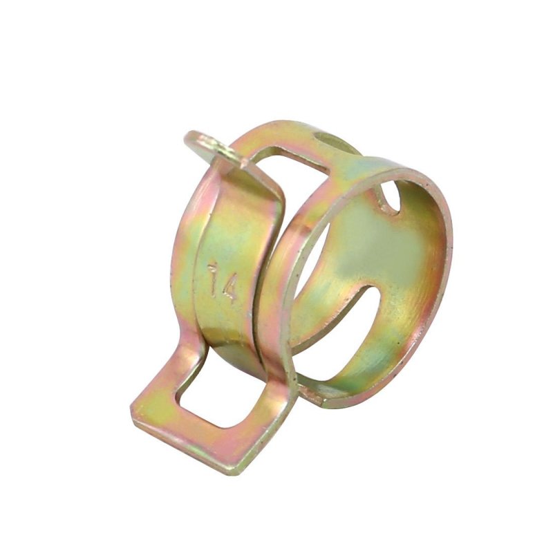 10 Pcs 14mm Spring Band Type Action Fuel Hose Pipe Air Clamp Bronze