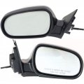 Honda Accord 1990 91 92 1993 Door Mirror Driver Passenger Side Pair Non-towing Manual Folding Non-heated Sedan Paintable 