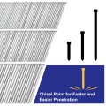 4000pcs 18 Gauge Brad Nails 1 2 In Length Straight Finishing Galvanized Carbon Steel For Woodworking Construction Silver